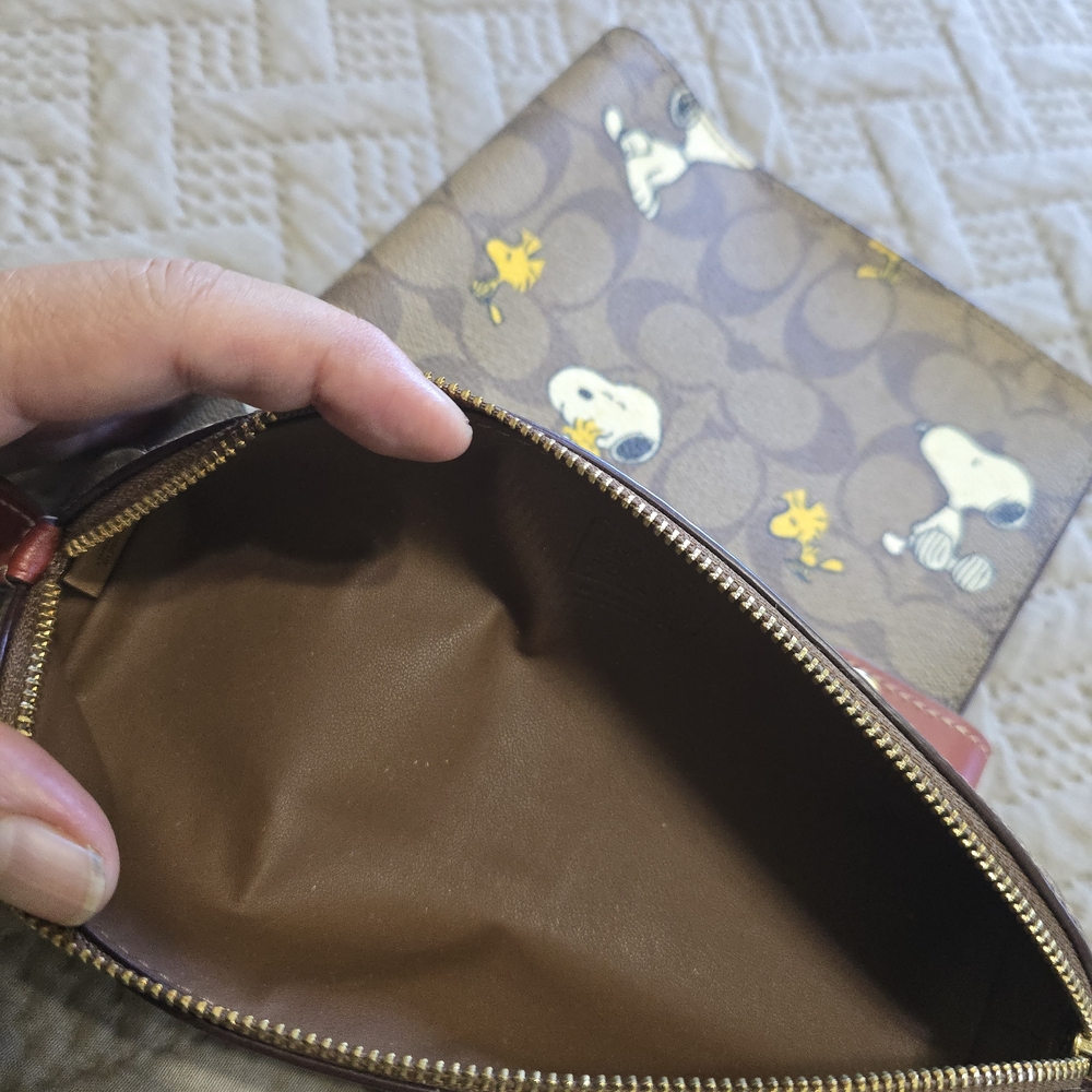 Coach  Snoopy and Woodstock Notebook Cover And Pencil Pouch Set - Picture 4 of 4